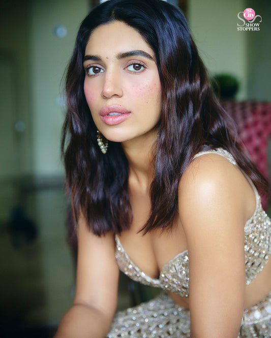 BHUMI PEDNEKAR IN JUGMUG MIRROR LEHENGA SET