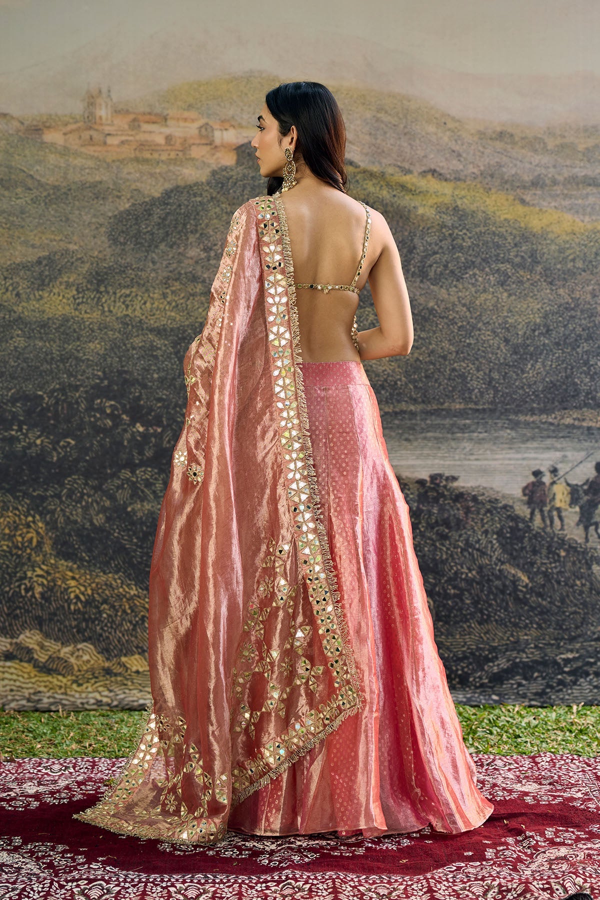 Gulbahar Mirror Sharara Set