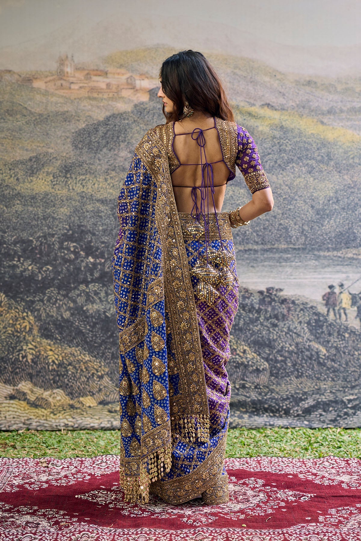 Advay Ombré Saree Set