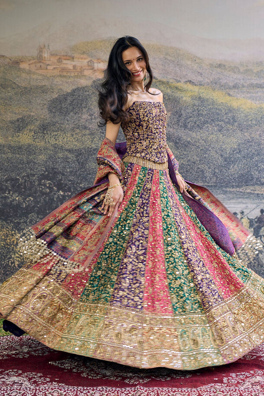 Rang Mahal Jamewar Lehenga Set
