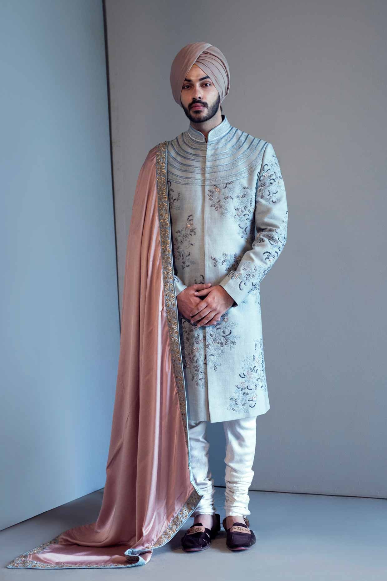 Ice Blue Sherwani