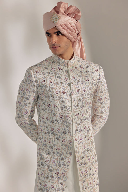 White Vine Sherwani