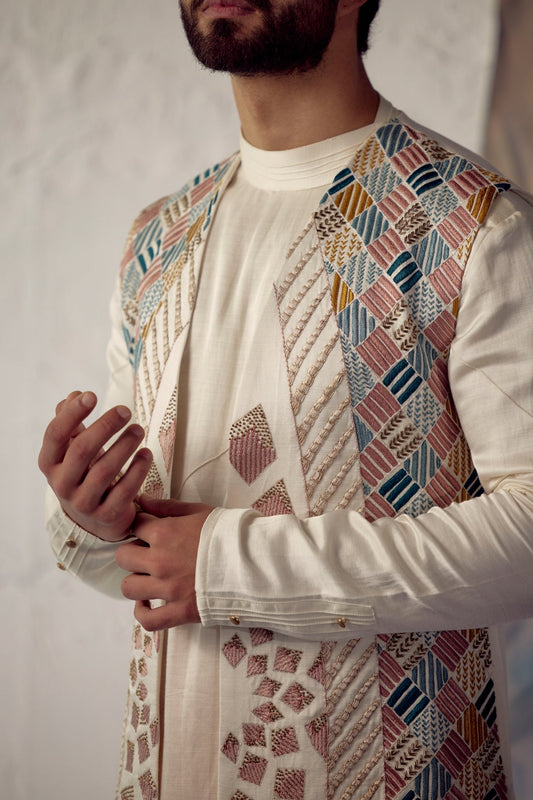 Phulkari Shrug Set