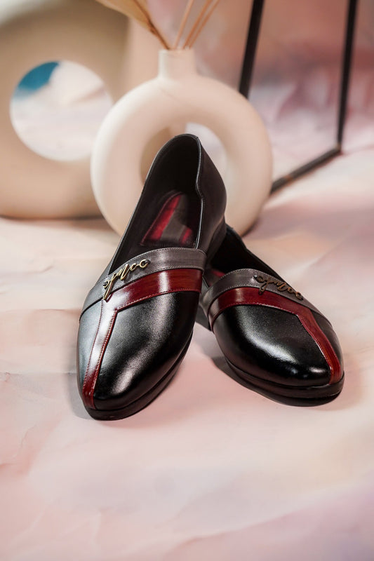 Black T-Strap Loafers