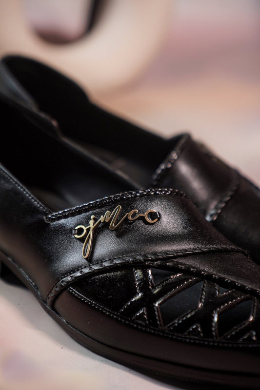 Black Braided Loafers