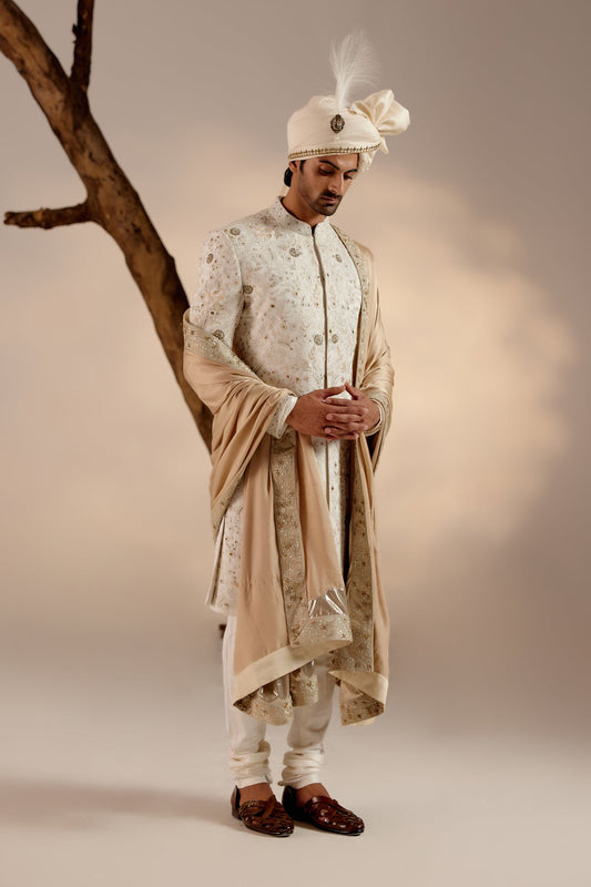 Ivory & Gold Sherwani