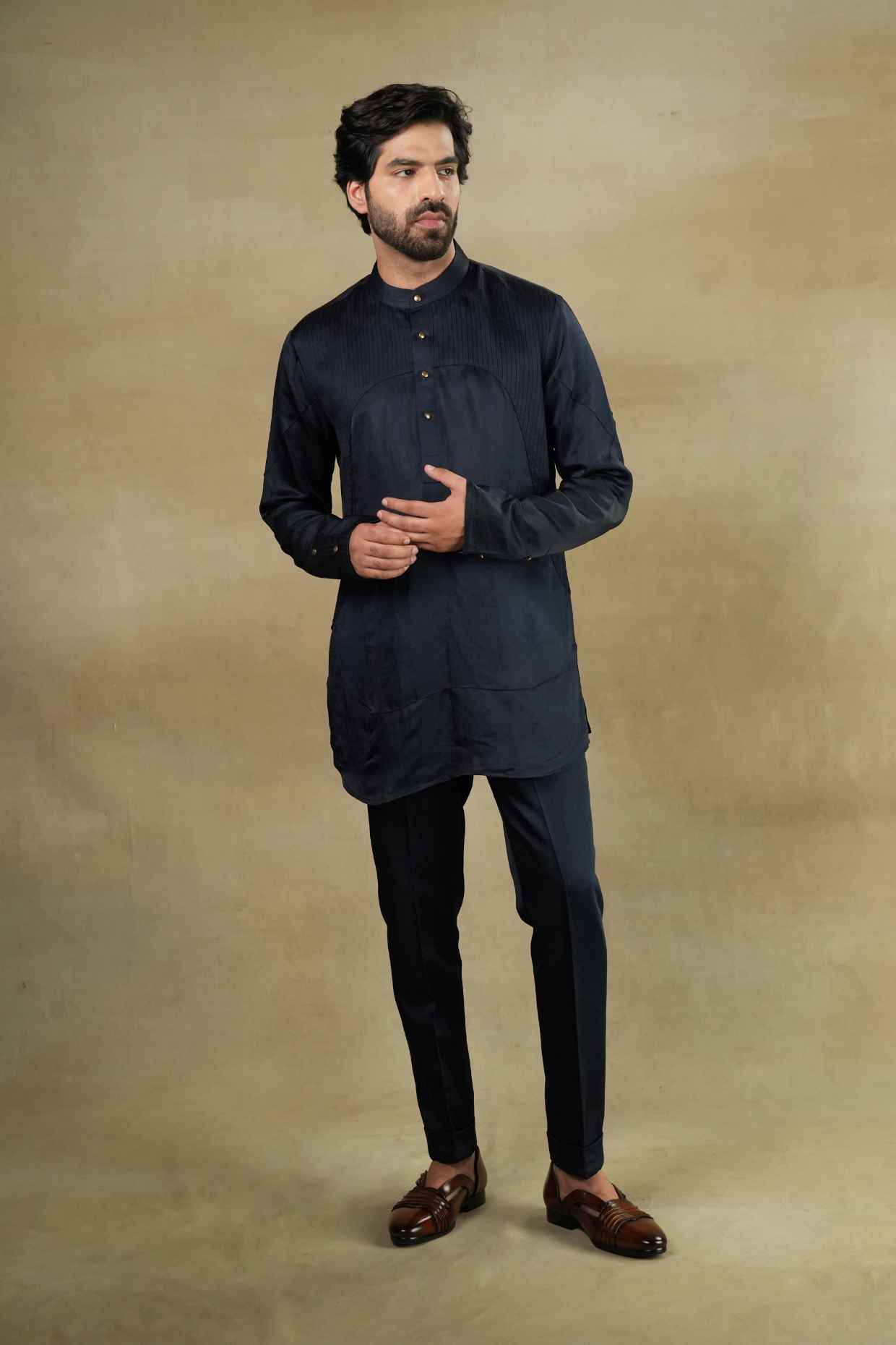 Midnight Rose Short Kurta Set