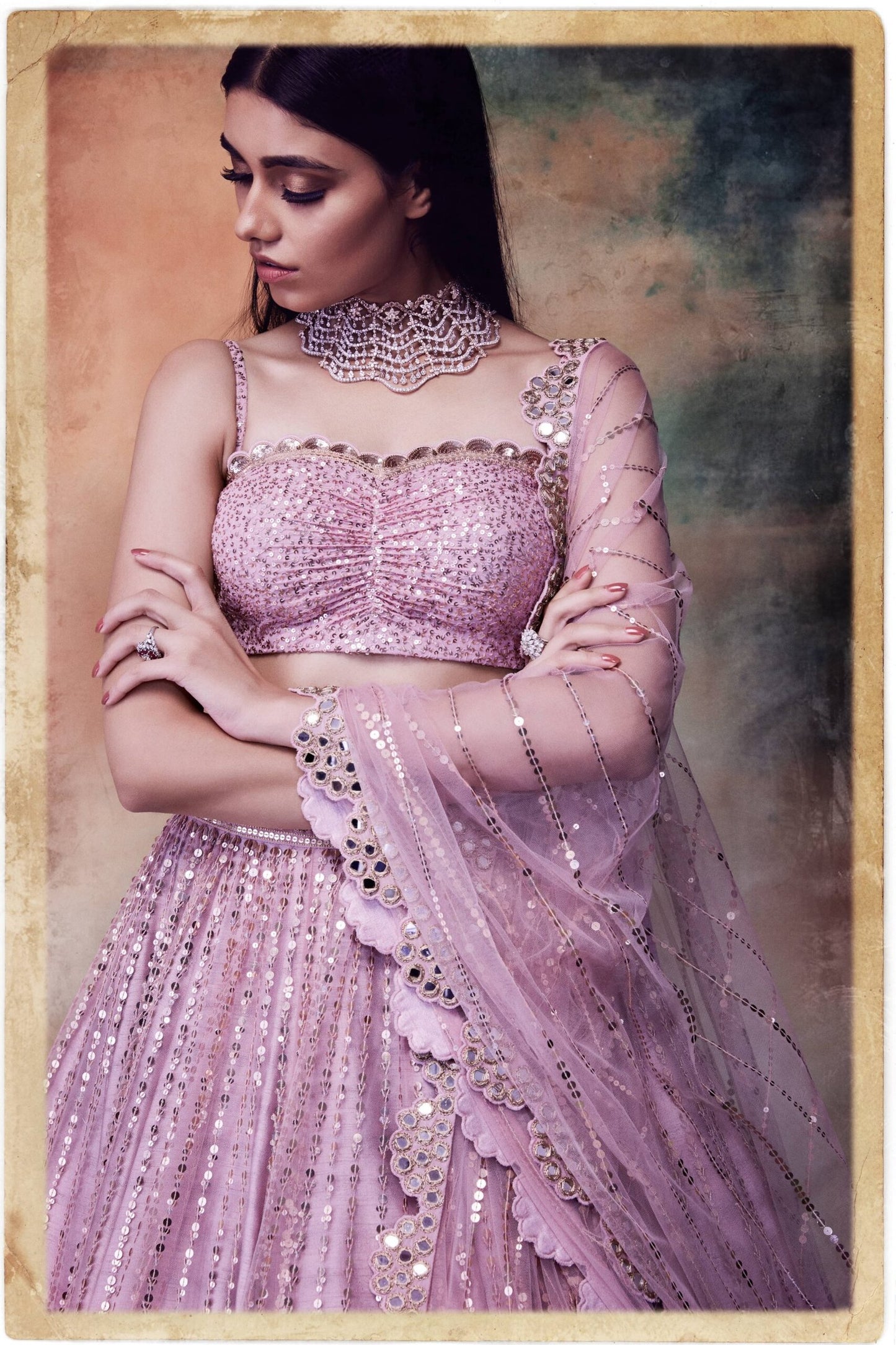 Powder Pink Lehenga Set