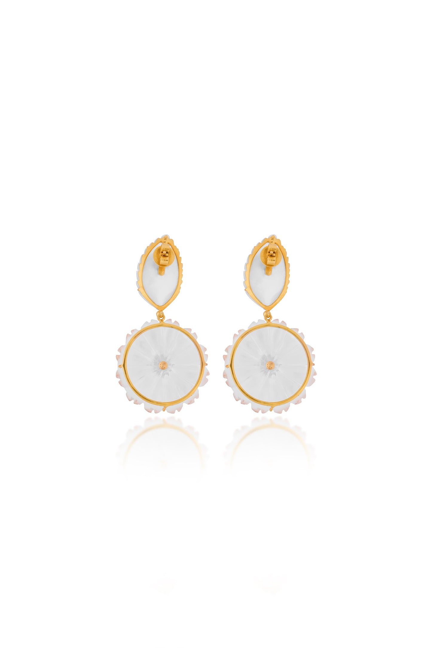 Frosted Flower Earrings