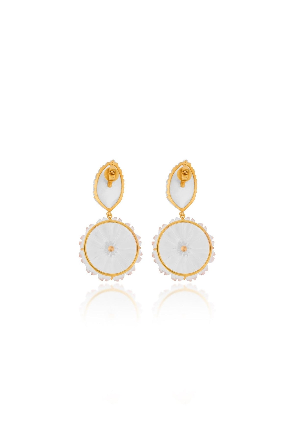 Frosted Flower Earrings