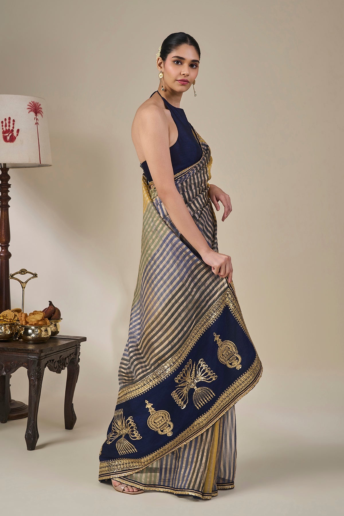 Alleppey Stripe Masque Saree