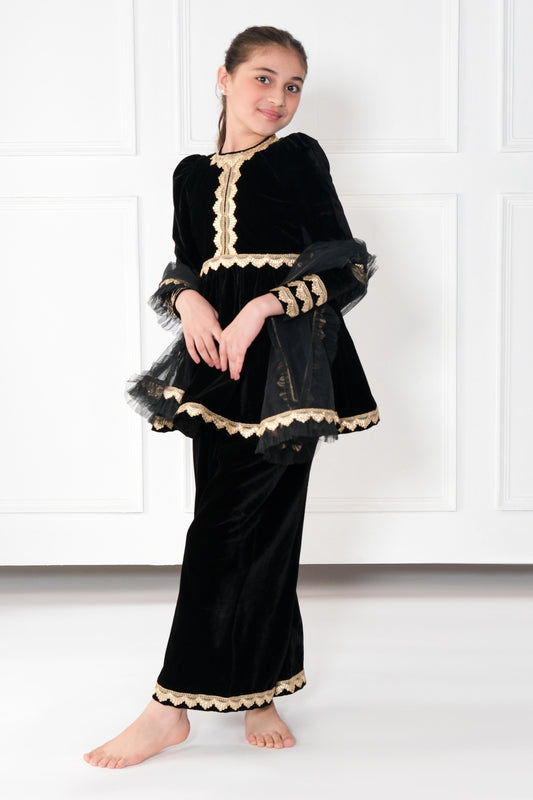 Onyx Velvet Suit