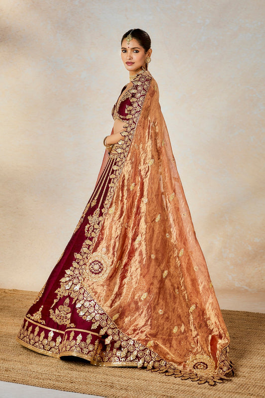 Anjeer Kalakand Lehenga set