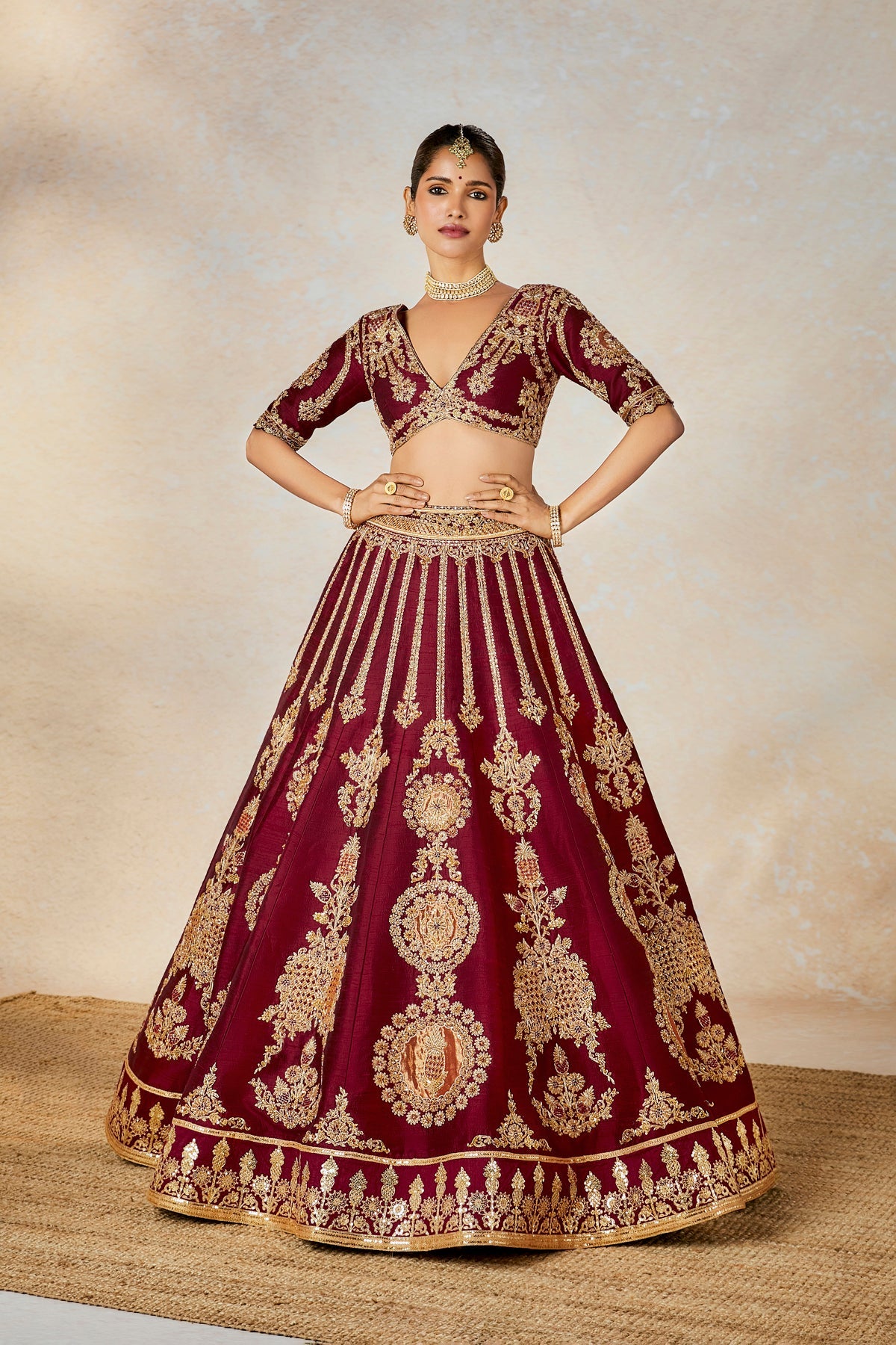 Anjeer Kalakand Lehenga set