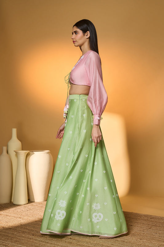 Totem Pod On Lunar Aisle Skirt Set