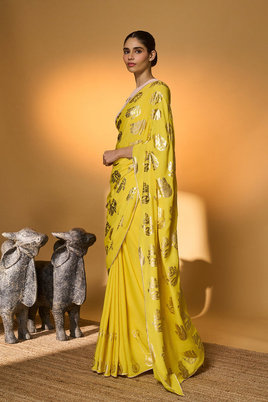 Yellow Haath Saree