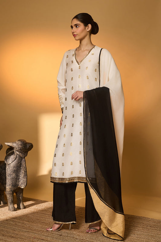 Ivory Turtle Tale Kurta Set