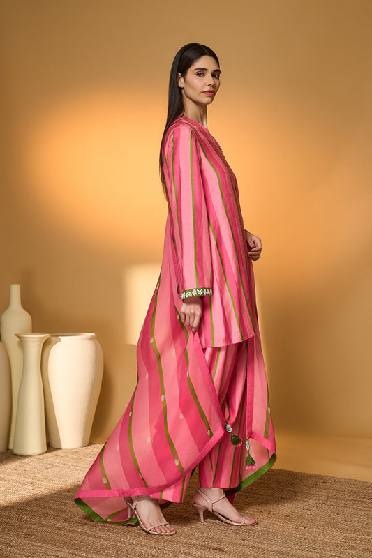 Sunset Sorbet Striped Kurta Set