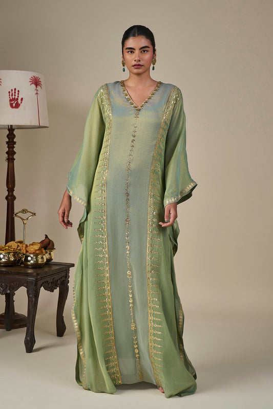 Green Midnight Trail Kaftan