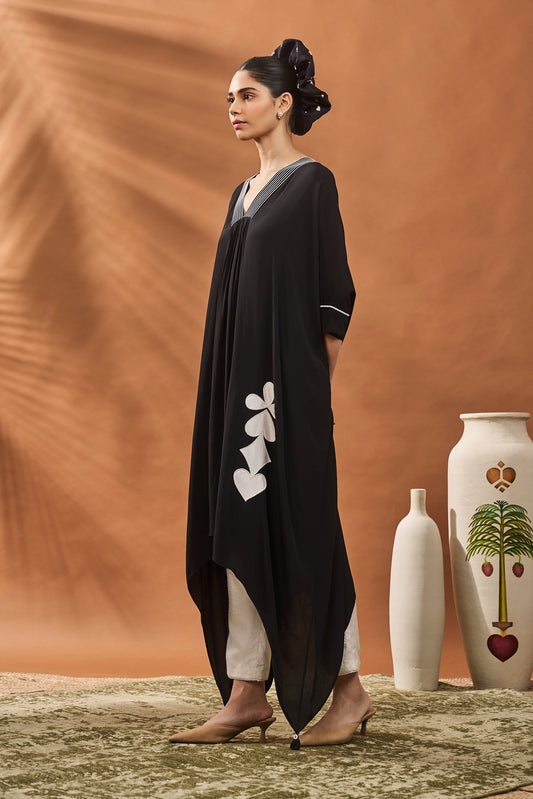 Black All Fours Tunic Set