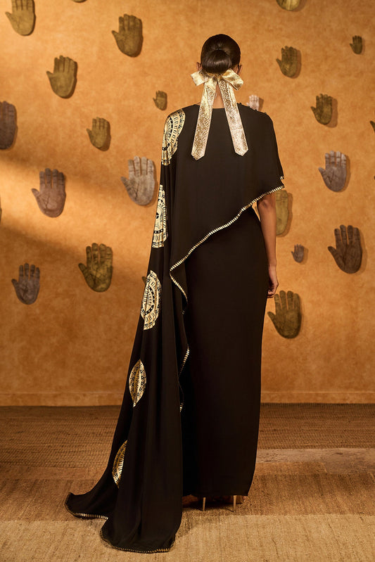 Moonfish Draped Skirt Set