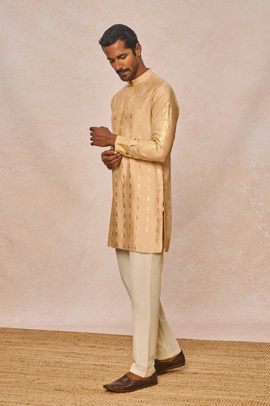 Beige Little Pots Kurta Set
