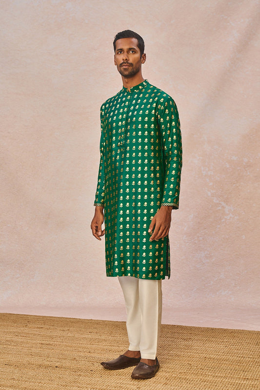 Green Wallflower Kurta Set