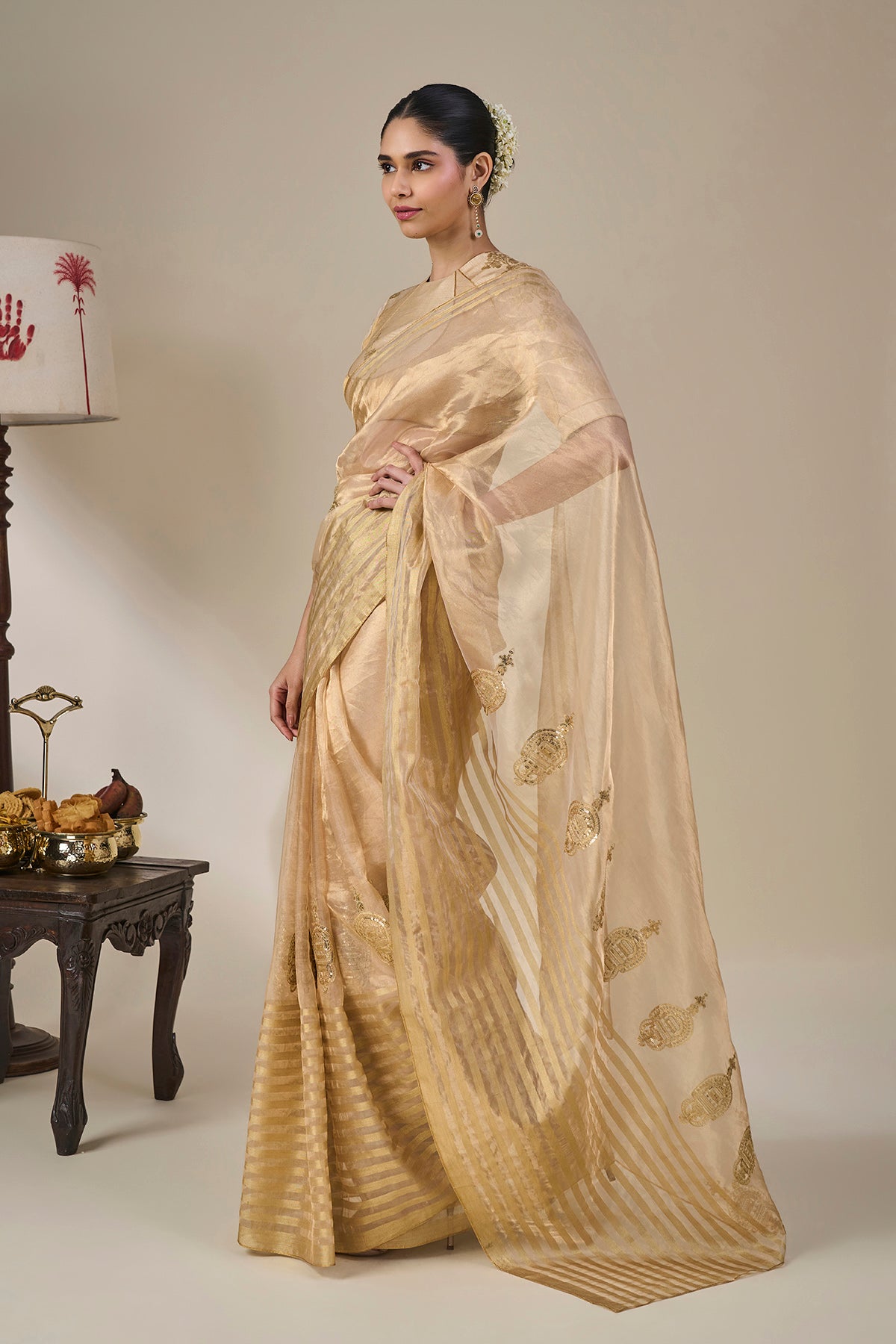 Gold Regal Masque Saree