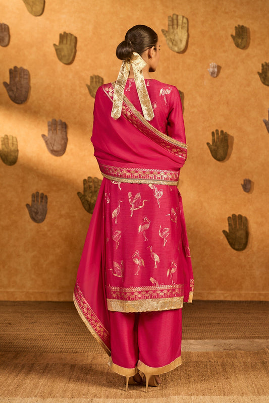 Pink Crane Dawn Set