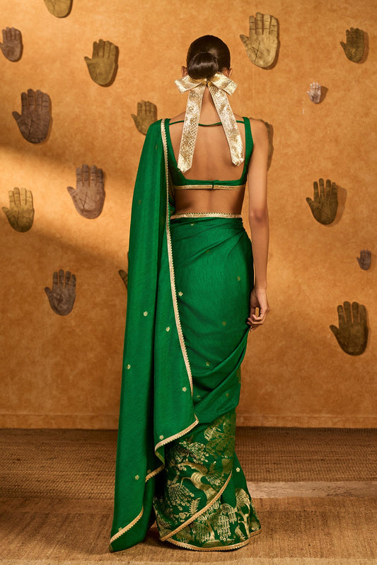 Green Zen Saree