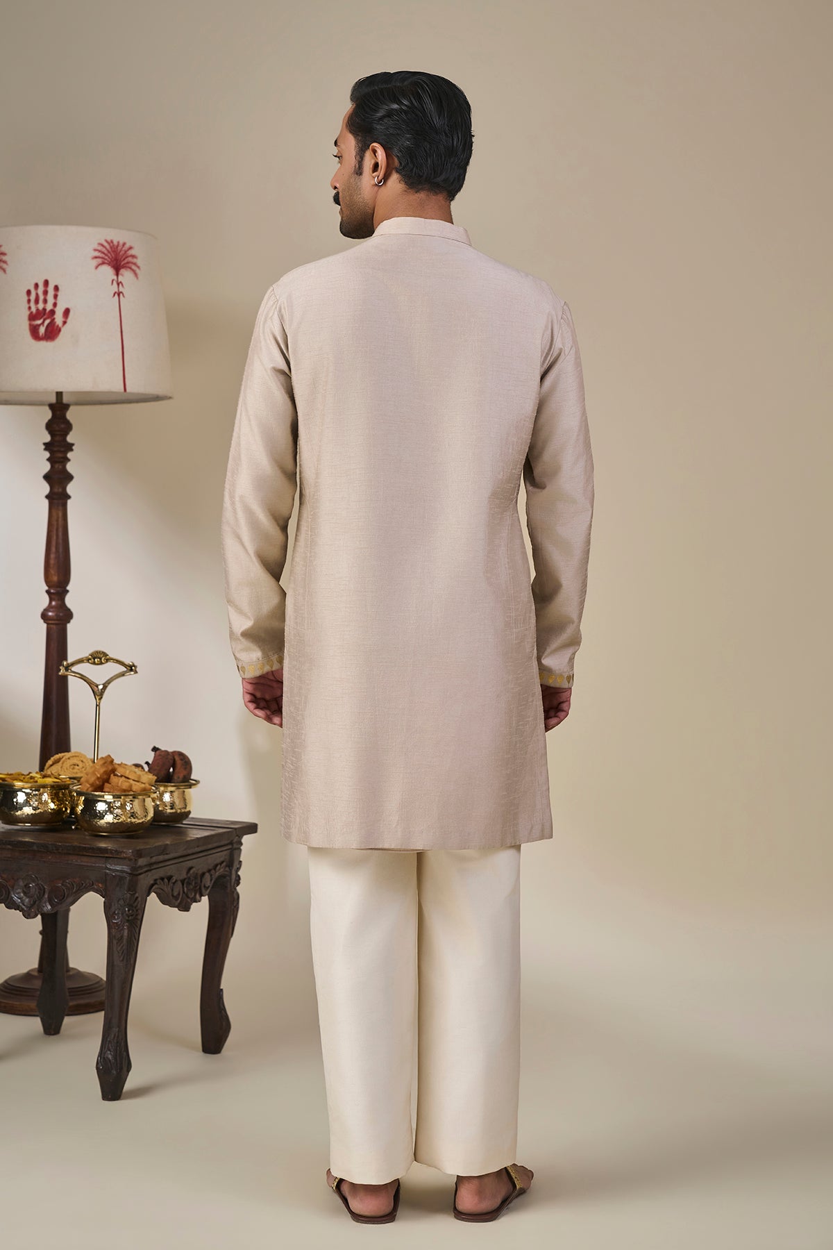 Grey Astral Bloom Kurta