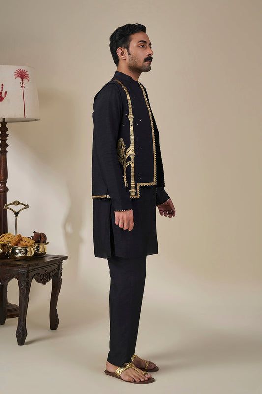 Black Malabar Grove Bandi Set