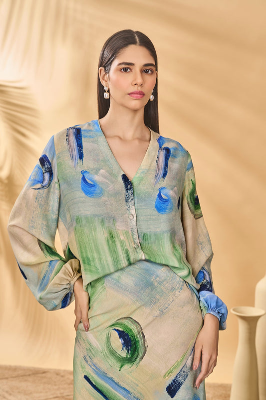 Whirl Wind Trumpet Skirt Set