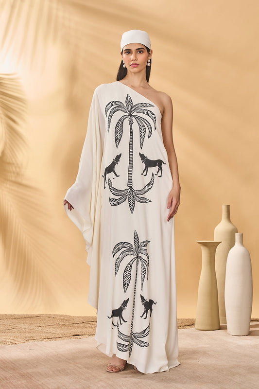Ivory Paw-Tree Kaftan