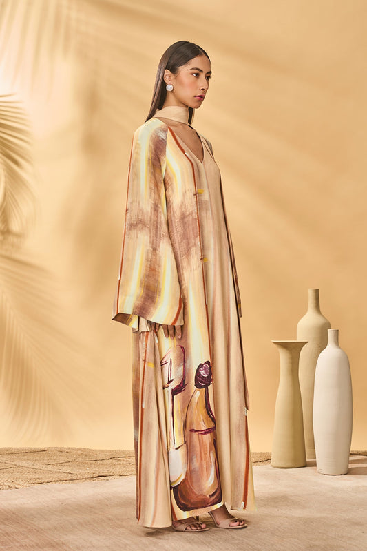 Rustic Strokes Reversible Kaftan
