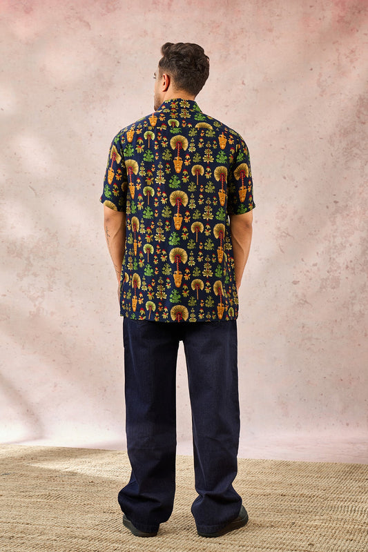 Blue Nomadic Tribe Shirt