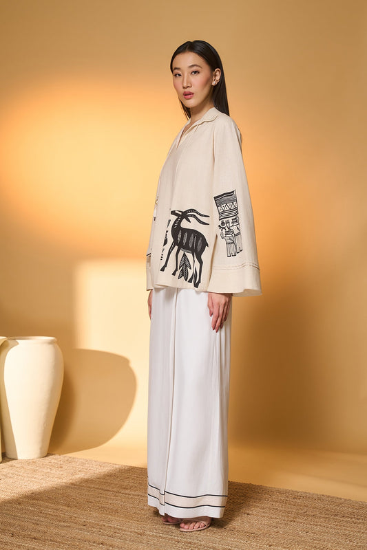 Ivory Noir Stag Co-Ord Set
