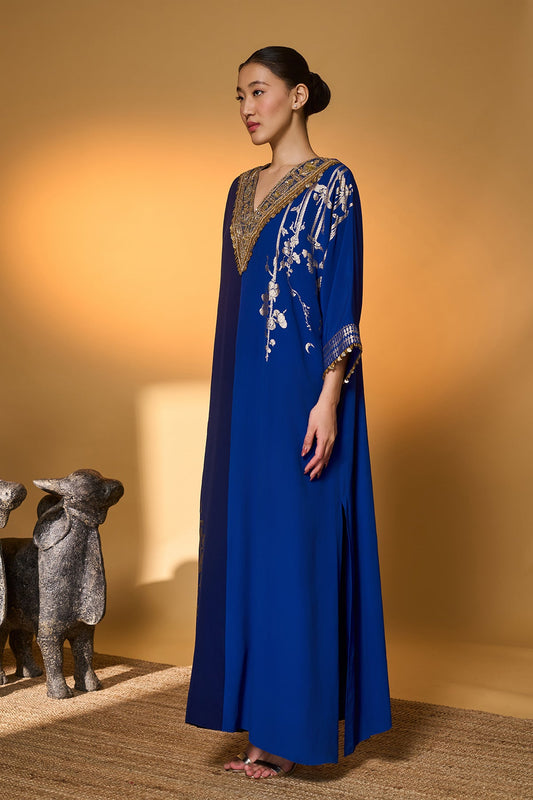 Blue Moonlight Melody Kaftan