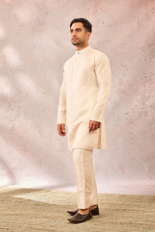 Ivory Spade Blossom Kurta Set