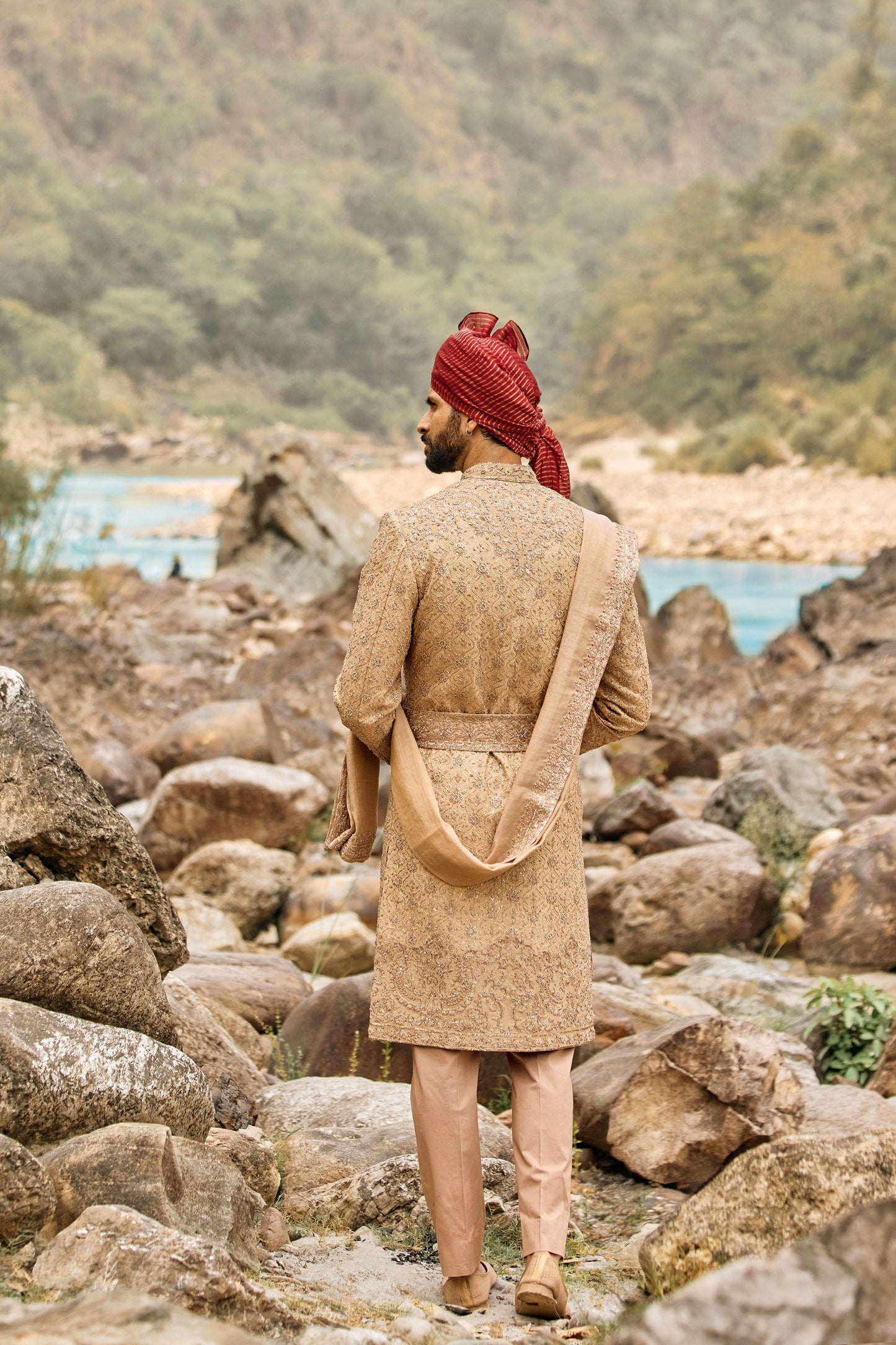 Imperial Bronze Sherwani Set