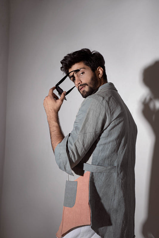 Jumbled Overshirt Set