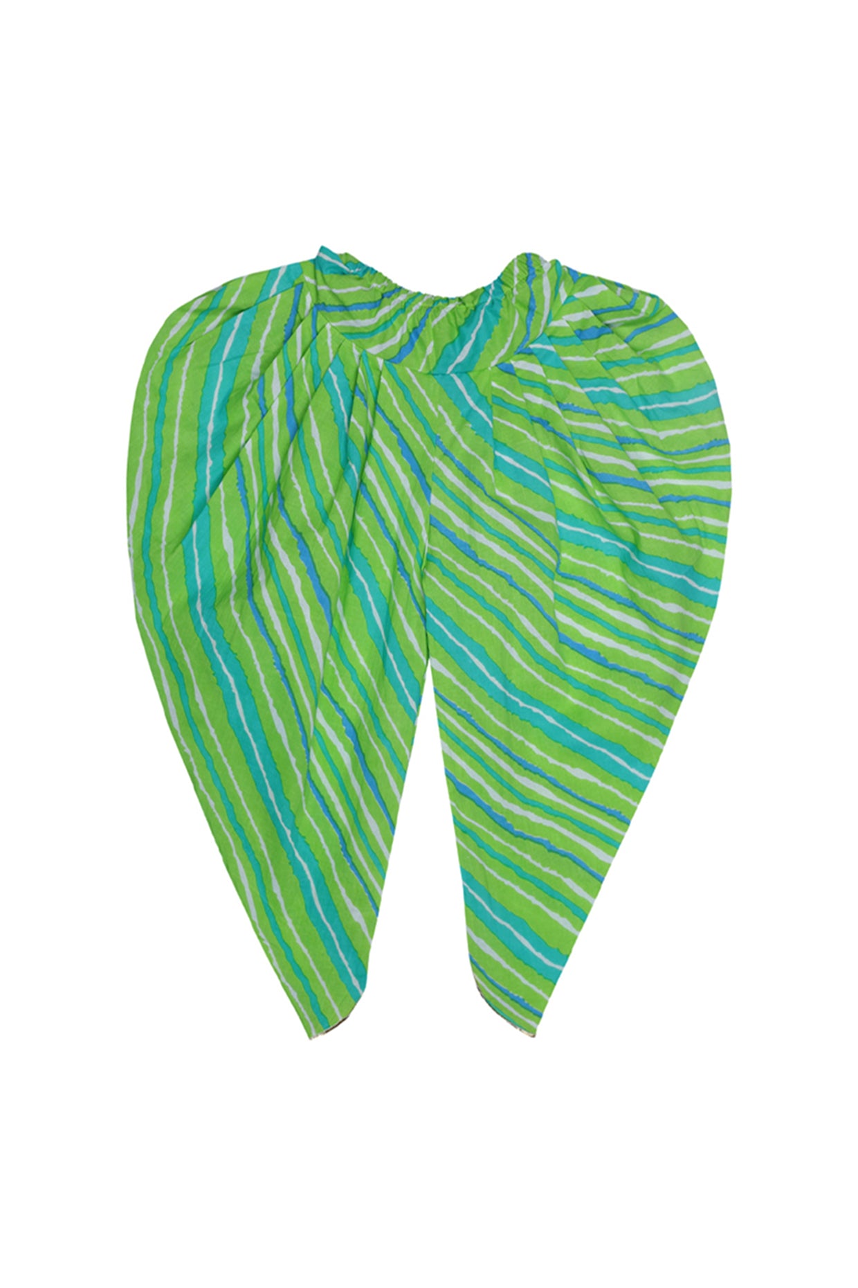 Turquoise Cotton Dhoti Set For Girls by Pankhuri by Priyanka - Kids at Pernia's Pop Up Shop