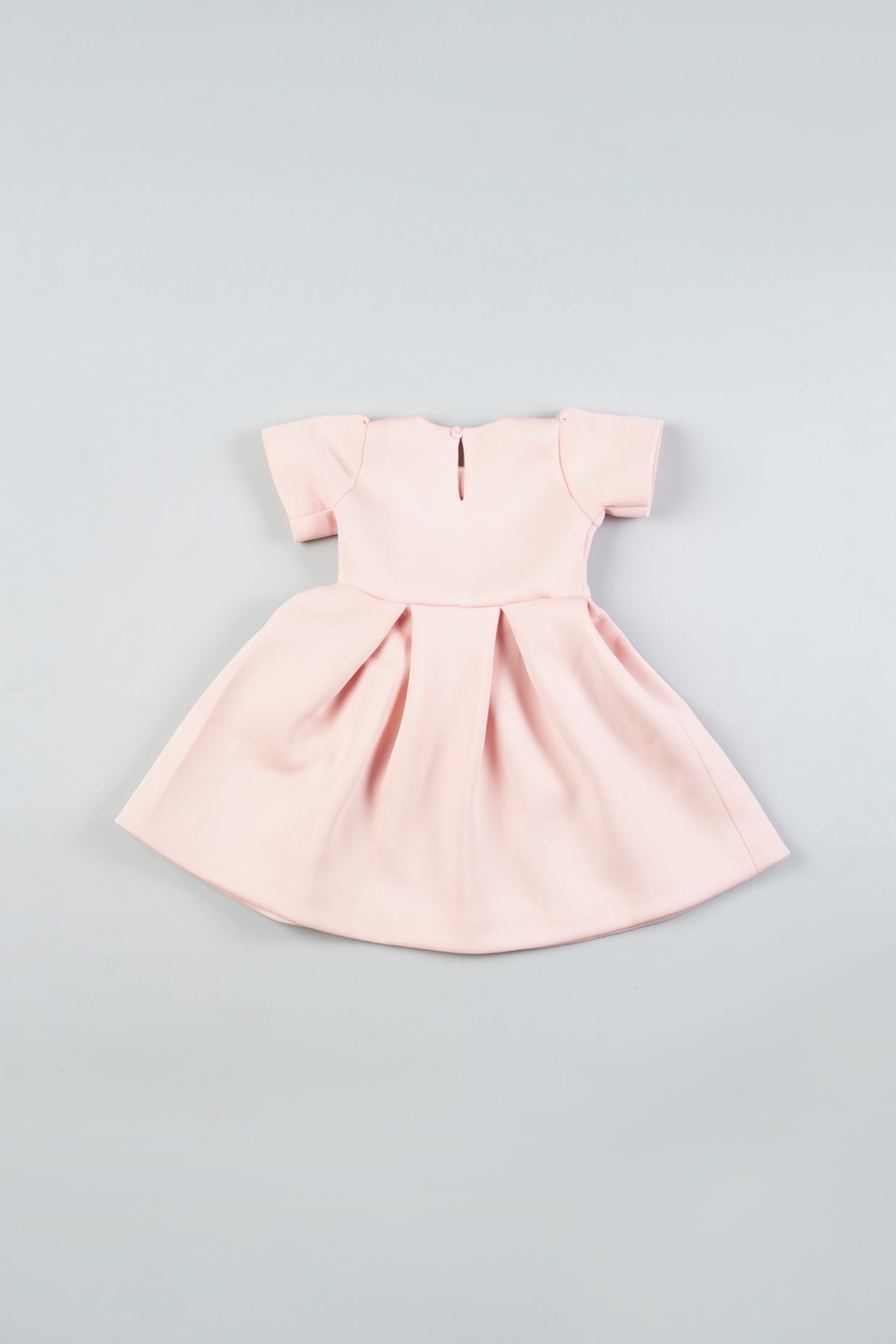 Baby Pink Scuba Dress For Girls by Pankhuri by Priyanka - Kids at Pernia's Pop Up Shop