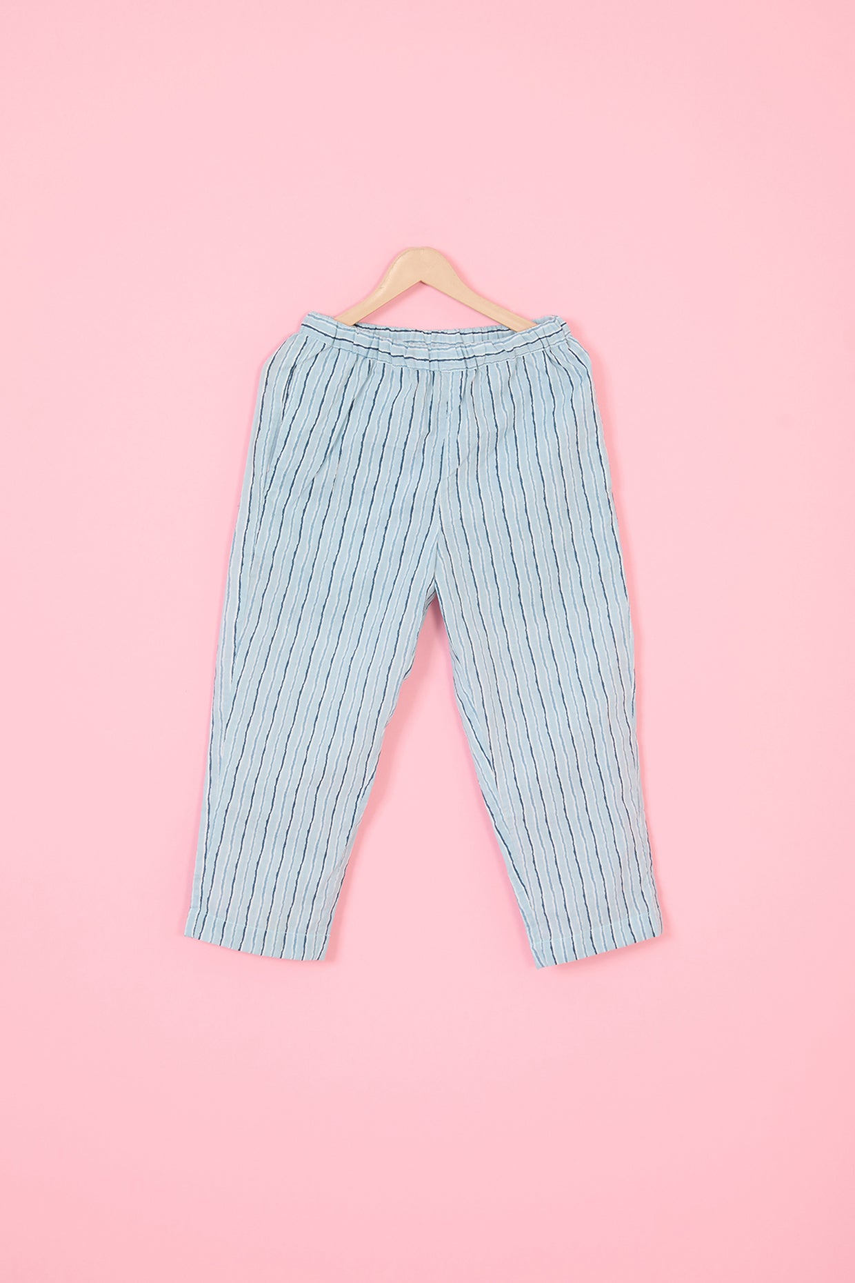 Powder Blue Cotton Printed Co-Ord Set For Girls by Pankhuri by Priyanka - Kids at Pernia's Pop Up Shop