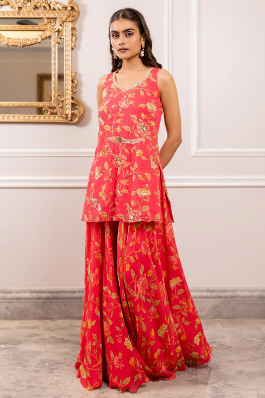 MISSY KURTA SET – PEONY PINK