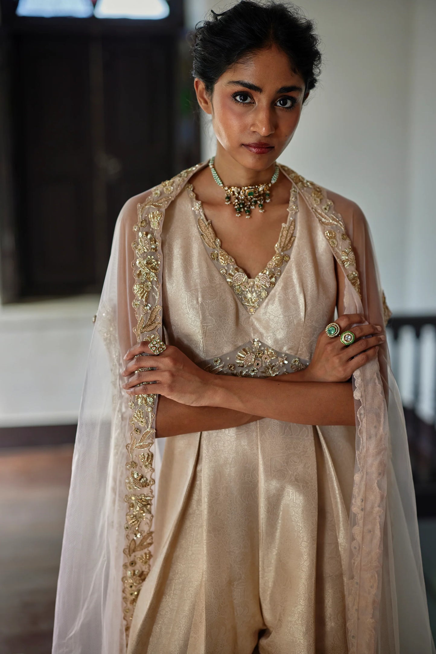 SERA CAPE JUMPSUIT SET