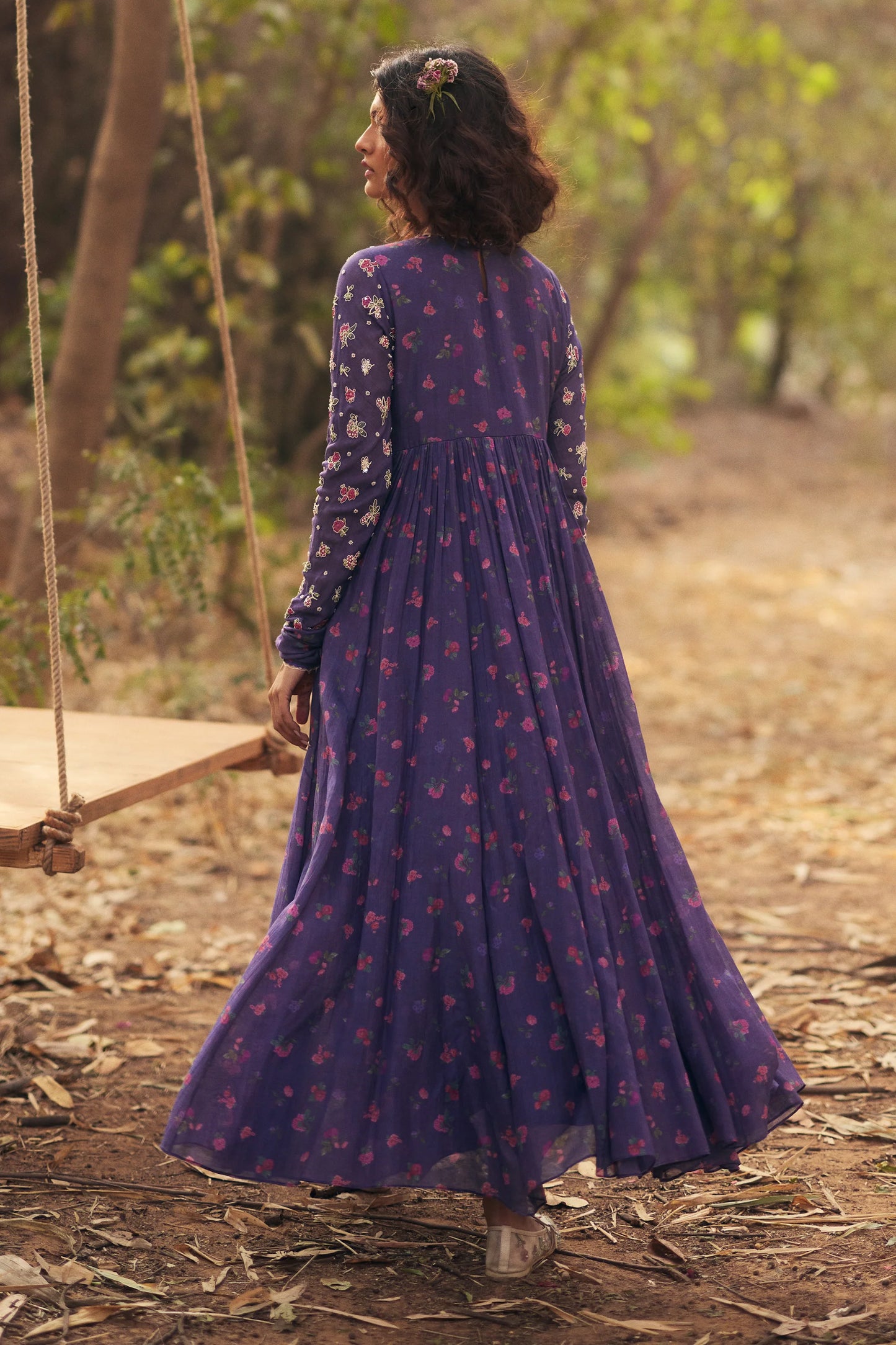 HARLOW ANARKALI SET – GRAPE