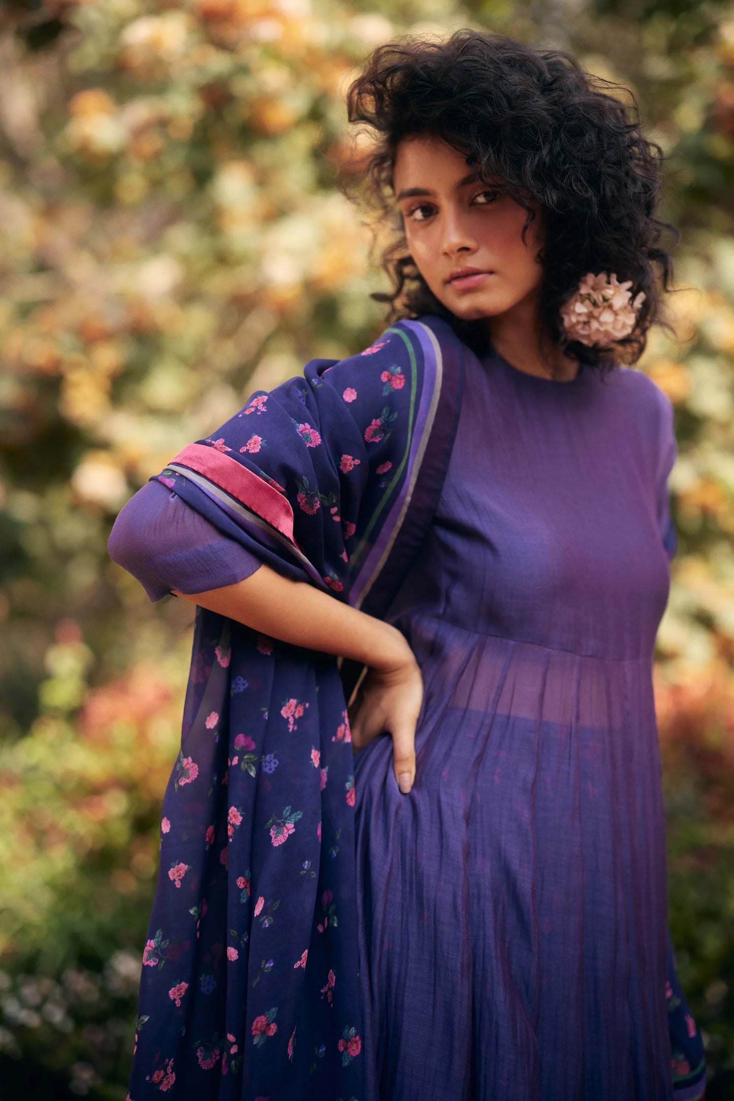 LAUREL ANARKALI SET – GRAPE