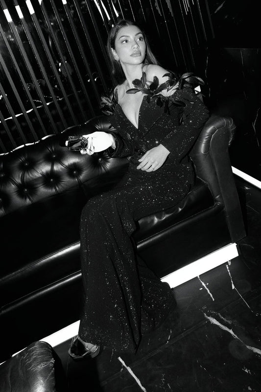 Alanna Pandey in Ruqsha Black Blazer with Pants
