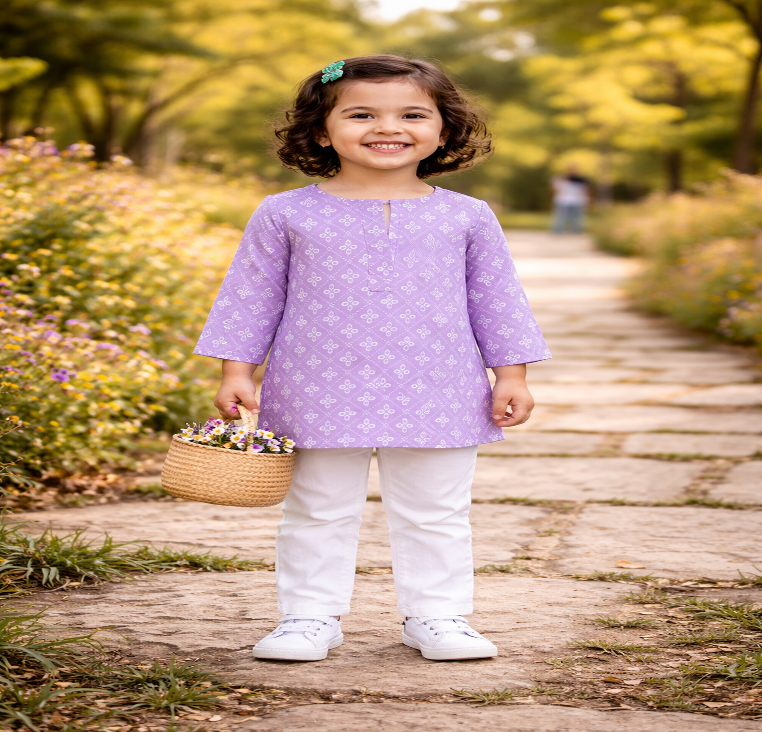 Lavender Geometric Set